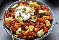 Slow Cooker Mexican Quinoa Recipe with Black Beans and Corn