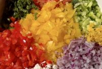Vibrant Rainbow Lentil Salad with Lemon Vinaigrette