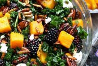 Autumn Roasted Butternut Squash and Blackberry Salad Recipe