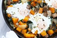 Butternut Squash Breakfast Hash with Eggs