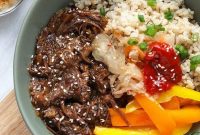 Instant Pot Korean Beef Bowl Recipe with Sesame Soy Glaze