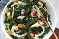 Massaged Kale and Fennel Salad with Lemon Vinaigrette
