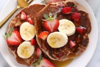 Fluffy Strawberry Pancake Recipe with Fresh Fruit