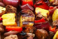 Grilled Jerk Chicken and Pineapple Skewers