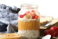 Creamy Vegan Overnight Oats with Maple & Berries