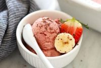 Strawberry Banana Protein Nice Cream Recipe