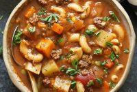 Hearty Instant Pot Hamburger Soup for Weeknights