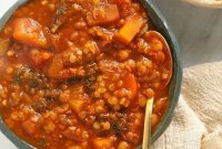 Hearty Sweet Potato and Lentil Stew