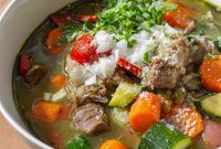 Green Beef and Lentil Soup Recipe