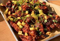 Al Pastor Chicken Wings with Pineapple Glaze