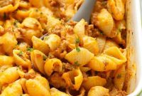 Ground Beef Casserole with Sweet Potato Cheese Sauce
