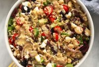 Mediterranean Quinoa Salad with Feta and Lemon Vinaigrette