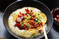 Loaded Cauliflower and Potato Soup with Bacon and Cheddar