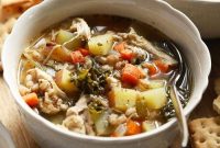 Hearty Leftover Turkey Soup Recipe with Vegetables