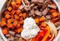 Make-Ahead Philly Cheesesteak Meal-Prep Bowls