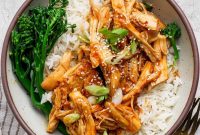 Sticky Honey Garlic Chicken Recipe