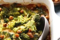 Creamy Vegan Broccoli and Cheese Casserole