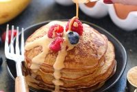 High-Protein Peanut Flour Pancakes