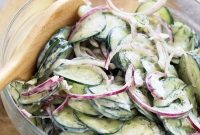 Creamy Cucumber Salad Recipe