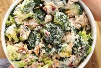 Crispy Bacon and Broccoli Salad with Creamy Dressing