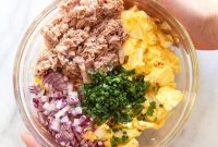 Creamy Tuna and Egg Salad Recipe with Dijon and Lemon