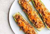 Taco Zucchini Boats: Stuffed with Seasoned Taco Meat