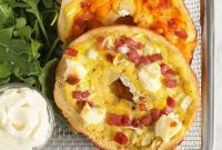 Ham and Cheese Bagel Quiche Recipe