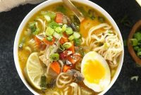 Homemade Chicken Ramen Noodle Soup Recipe