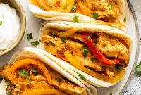 Slow Cooker Chicken Fajitas with Bell Peppers