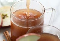 Hot Spiked Apple Cider with Bourbon and Cinnamon