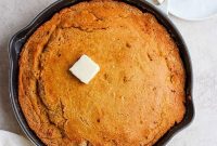 Crispy Skillet Cornbread with Buttery Crust