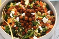 Moroccan Quinoa Salad with Crispy Chickpeas Recipe