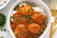 Creamy Tikka Masala Meatballs Recipe