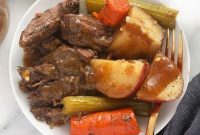 Tender Instant Pot Pot Roast with Garlic and Herbs