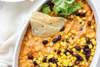 Creamy Vegan Street Corn Queso Dip