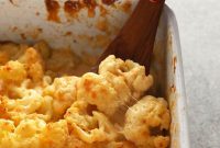 Creamy Three-Cheese Cauliflower Mac and Cheese