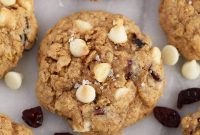 Chewy White Chocolate Cranberry Oatmeal Cookie Recipe