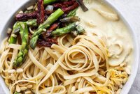 Creamy Vegan Asparagus Pasta Recipe