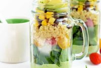 Tex-Mex Quinoa Salad in a Mason Jar