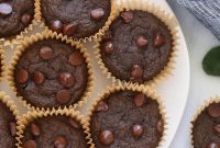 Hidden Spinach Chocolate Chip Muffins