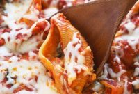 Baked Stuffed Shells with Sweet Potato, Spinach and Ricotta