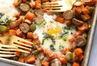 Crispy Sweet Potato Hash with Bell Peppers and Herbs
