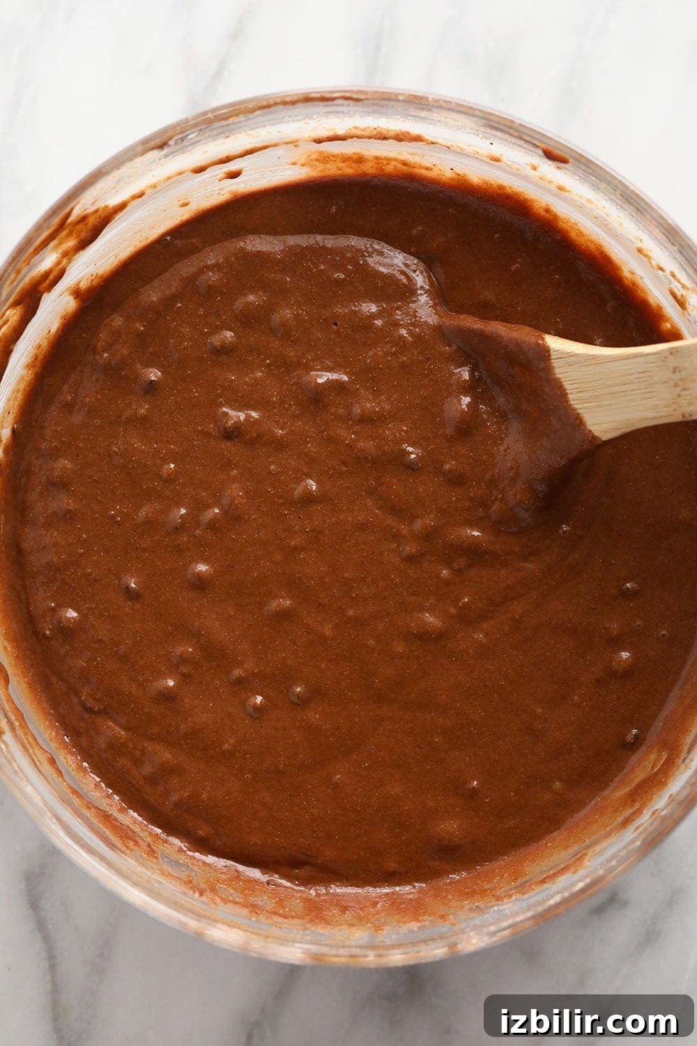 muffin batter in bowl