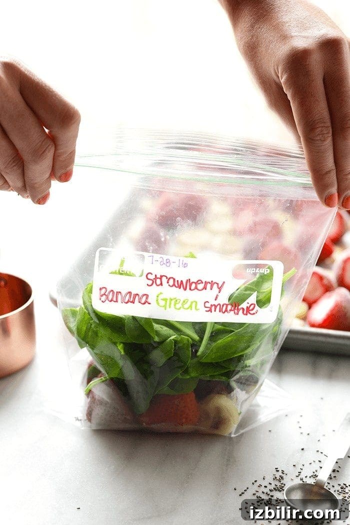 Green Smoothie in a bag.