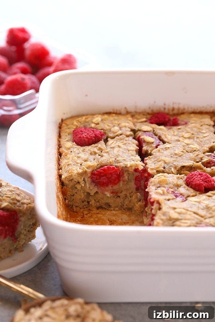 banana berry baked oatmeal