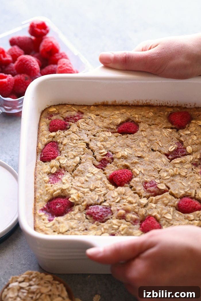 banana berry baked oatmeal