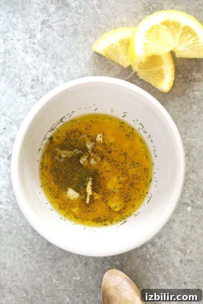 All the salmon marinade ingredients in a bowl