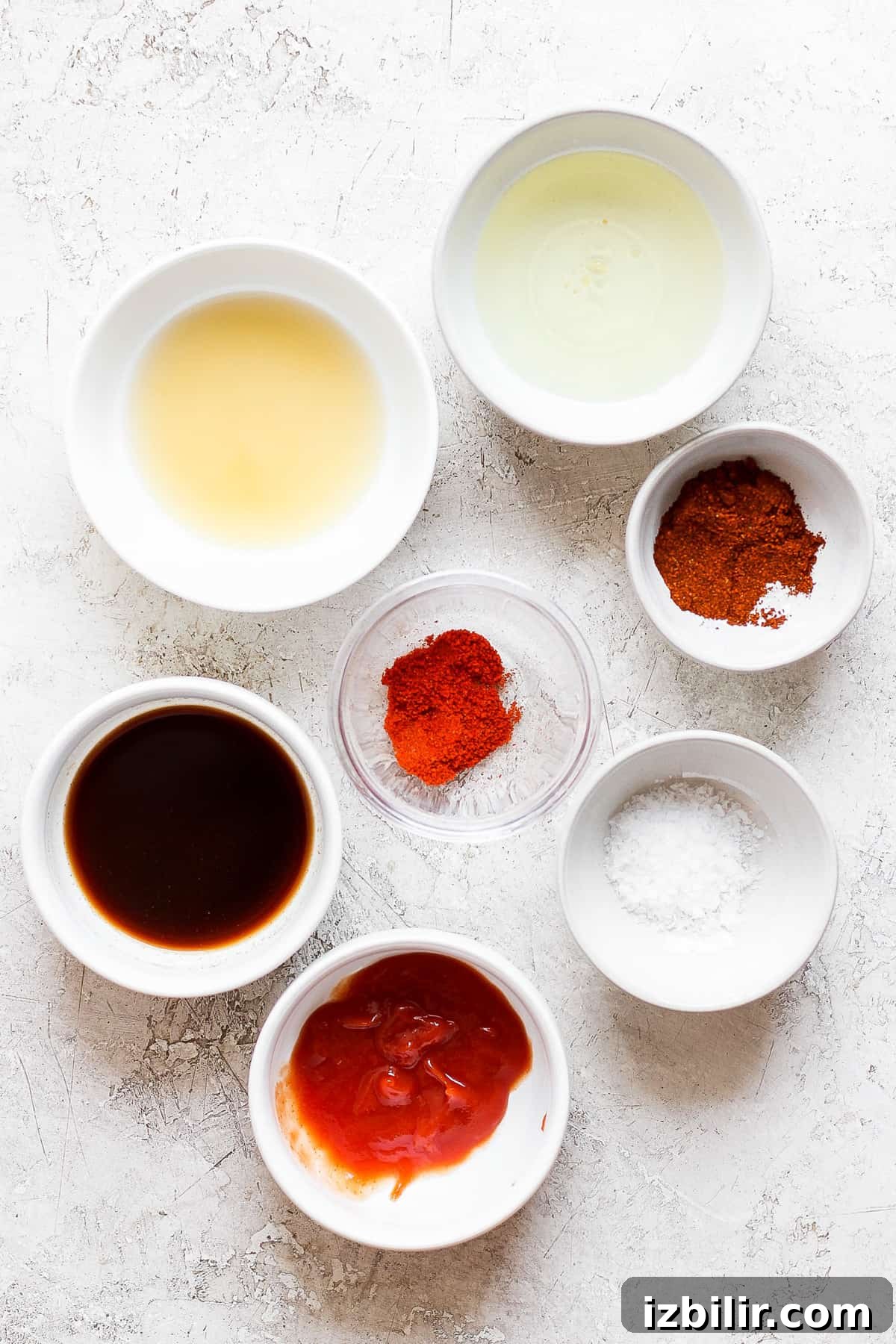 the ingredients for a chinese dipping sauce.