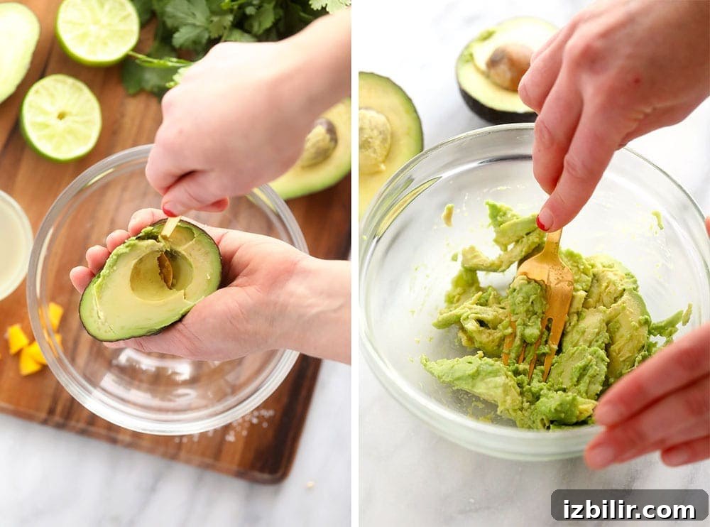 how to mash avocado