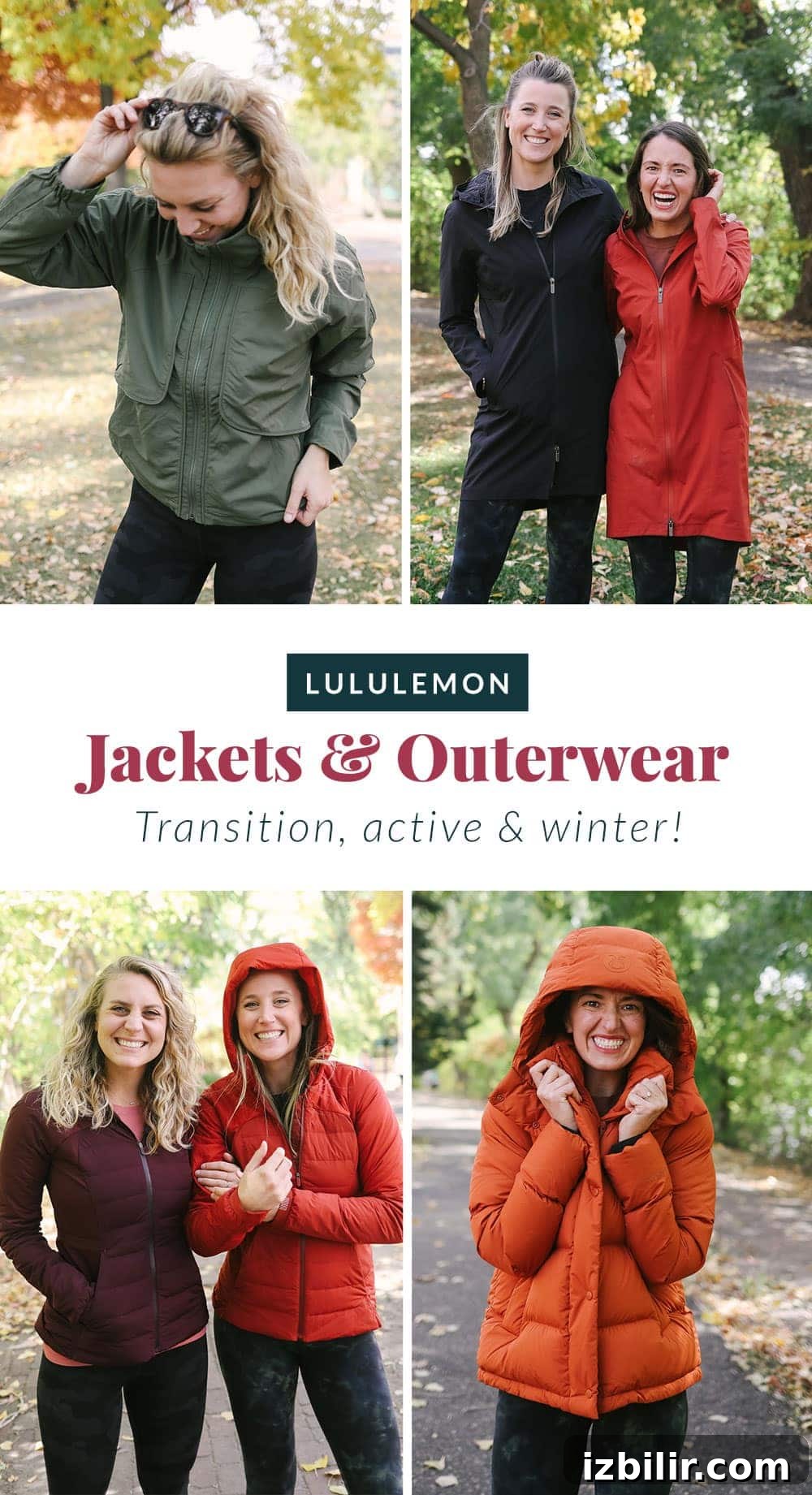 We're sharing our favorite 2020 lululemon Jackets & Outerwear for women - transition coats, activewear, and parkas. jacket collage